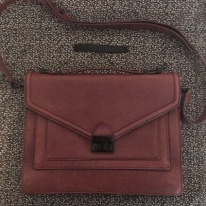 Loeffler Randall Burgundy Wine Shoulder Bag